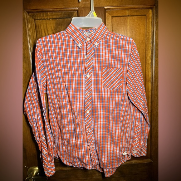 Hartstrings Red Plaid Button Down size 14 - Picture 1 of 4
